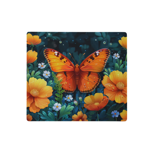 Butterfly Floral  Mouse Pad
