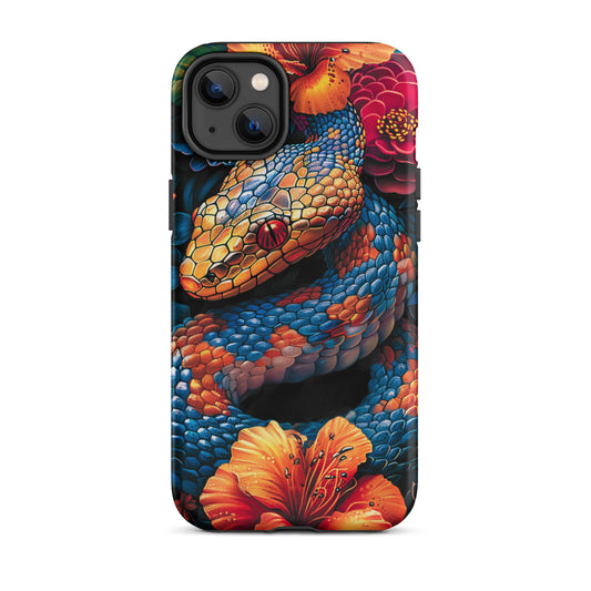 Snake Floral V2 Tough Case for iPhone®