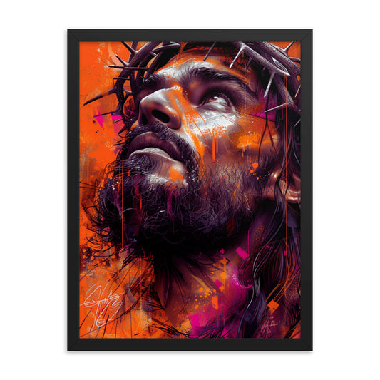 Jesus Looking - Graffiti Style