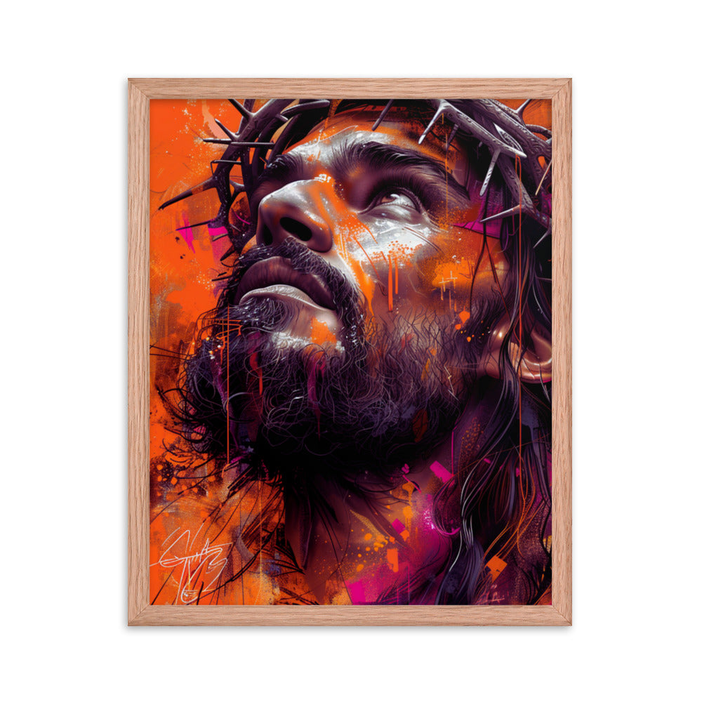 Jesus Looking - Graffiti Style